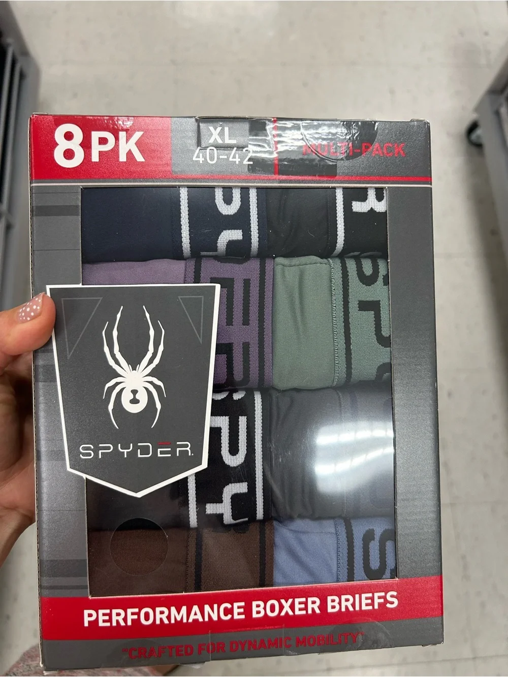 NWT Spyder Men's performance Boxer Brief 8-Pack